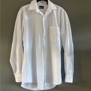 Van Heusen white button-down shirt | 15 Medium